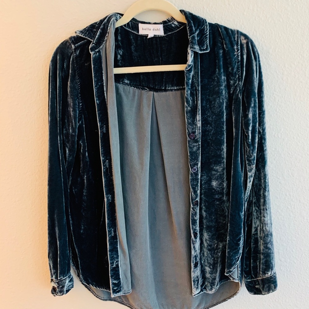 Bella Dahl Velvet Button Down